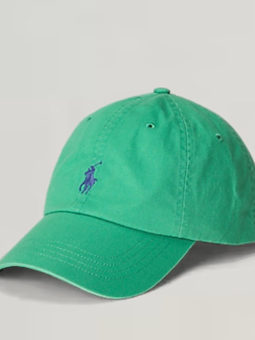 Ralph Lauren Green Baseball Cap with Purple Pony NEW